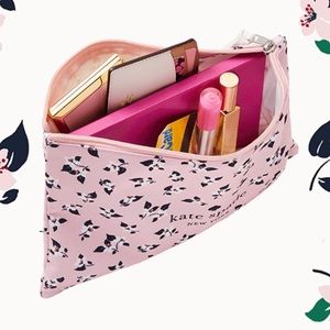 Kate Spade Large Aster Print Canvas Pouch